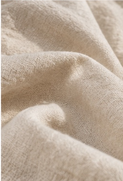 Macro of soft undyed cotton cloth